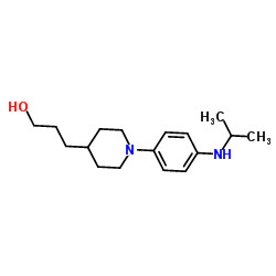 3-{1-[4-(Isopropylamino)phenyl]-4-piperidinyl}-1-propanol Structure