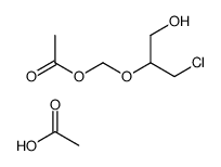 acetic acid,(1-chloro-3-hydroxypropan-2-yl)oxymethyl acetate结构式