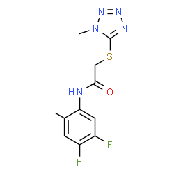 2-[(1-METHYL-1H-1,2,3,4-TETRAAZOL-5-YL)SULFANYL]-N-(2,4,5-TRIFLUOROPHENYL)ACETAMIDE Structure