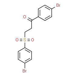 1-(4-Bromophenyl)-3-[(4-bromophenyl)sulfonyl]-1-propanone Structure