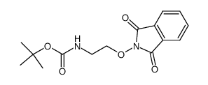 [2-(1,3-dioxo-1,3-dihydro-isoindol-2-yloxy)-ethyl]-carbamic acid tert-butyl ester结构式