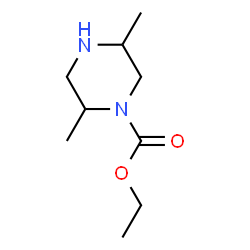 1-Piperazinecarboxylic acid,2,5-dimethyl-,ethyl ester structure