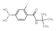 (4-(tert-Butylcarbamoyl)-3-fluorophenyl)boronic acid Structure