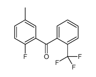 6'-fluoro-3'-methyl-2-(trifluoromethyl)benzophenone结构式