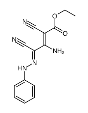 ethyl 3-amino-2,4-dicyano-4-(phenylhydrazinylidene)but-2-enoate Structure