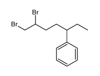 6,7-dibromoheptan-3-ylbenzene结构式