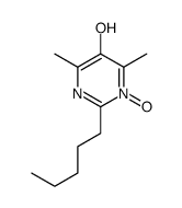 4,6-dimethyl-1-oxido-2-pentylpyrimidin-1-ium-5-ol结构式