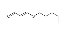 4-pentylsulfanylbut-3-en-2-one Structure