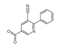 5-nitro-2-phenylpyridine-3-carbonitrile结构式