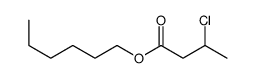 hexyl 3-chlorobutanoate Structure