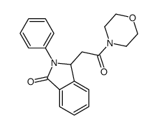 3-(2-morpholin-4-yl-2-oxoethyl)-2-phenyl-3H-isoindol-1-one结构式