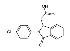 2-[2-(4-chlorophenyl)-3-oxo-1H-isoindol-1-yl]acetic acid结构式