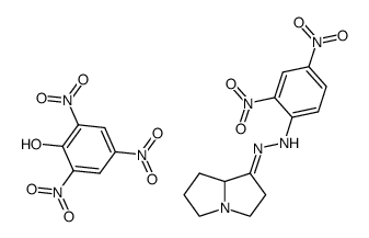 N-(2,4-Dinitro-phenyl)-N'-[hexahydro-pyrrolizin-(1E)-ylidene]-hydrazine; compound with picric acid结构式