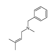 N-benzyl-N,3-dimethylbut-2-en-1-amine结构式