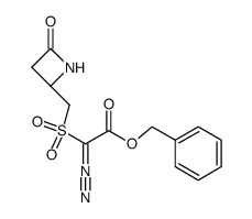 Diazo-(4-oxo-azetidin-2-ylmethanesulfonyl)-acetic acid benzyl ester结构式