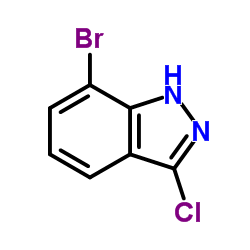 7-Bromo-3-chloro-1H-indazole Structure
