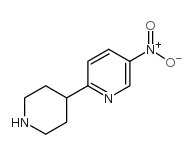 4-(5-硝基-2-吡啶)哌啶结构式