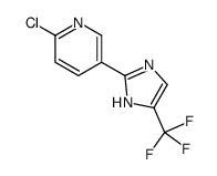 2-chloro-5-[5-(trifluoromethyl)-1H-imidazol-2-yl]pyridine Structure
