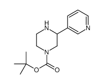 tert-butyl 3-(pyridin-3-yl)piperazine-1-carboxylate结构式