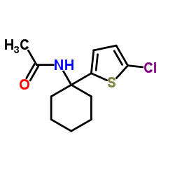 N-[1-(5-Chloro-2-thienyl)cyclohexyl]acetamide Structure