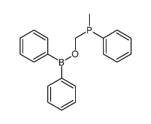 diphenylboranyloxymethyl-methyl-phenylphosphane结构式