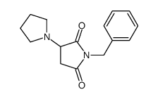 1-benzyl-3-pyrrolidin-1-ylpyrrolidine-2,5-dione Structure