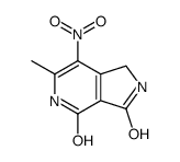 6-methyl-7-nitro-2,5-dihydro-1H-pyrrolo[3,4-c]pyridine-3,4-dione Structure