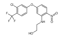 2-[5-[3-chloro-4-(trifluoromethyl)phenoxy]-2-nitroanilino]ethanol结构式