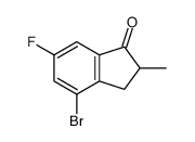 4-Bromo-6-fluoro-2-methyl-2,3-dihydro-1H-inden-1-one Structure
