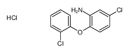 5-chloro-2-(2-chlorophenoxy)aniline,hydrochloride结构式