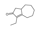 3-ethyl-4,5,6,7,8,8a-hexahydro-1H-azulen-2-one结构式