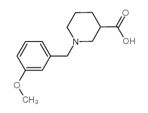 1-(3-methoxybenzyl)piperidine-3-carboxylic acid结构式