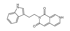 2-[2-(1H-indol-3-yl)ethyl]-7H-2,7-naphthyridine-1,3-dione Structure