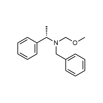 (S)-N-benzyl-N-(methoxymethyl)-1-phenylethan-1-amine Structure