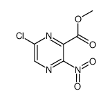 methyl 6-chloro-3-nitropyrazinoate结构式