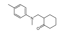 2-[(N,4-dimethylanilino)methyl]cyclohexan-1-one Structure