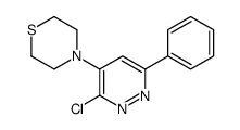 4-(3-chloro-6-phenylpyridazin-4-yl)thiomorpholine结构式