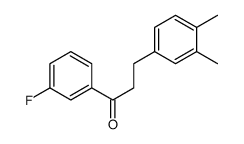 3-(3,4-DIMETHYLPHENYL)-3'-FLUOROPROPIOPHENONE structure