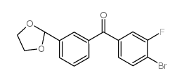 4-BROMO-3'-(1,3-DIOXOLAN-2-YL)-3-FLUOROBENZOPHENONE picture