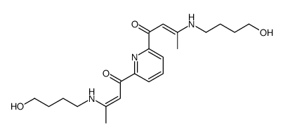 3-(4-hydroxybutylamino)-1-[6-[3-(4-hydroxybutylamino)but-2-enoyl]pyridin-2-yl]but-2-en-1-one Structure