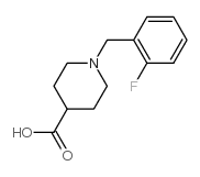 1-(2-Fluoro-benzyl)-piperidine-4-carboxylicacid Structure