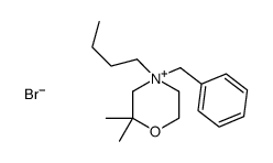 4-benzyl-4-butyl-2,2-dimethylmorpholin-4-ium,bromide Structure