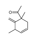1-(1,5-dimethyl-6-methylidenecyclohex-3-en-1-yl)ethanone Structure