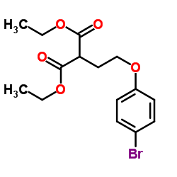 Diethyl [2-(4-bromophenoxy)ethyl]malonate结构式