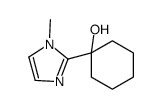 1-(1-methylimidazol-2-yl)cyclohexan-1-ol结构式