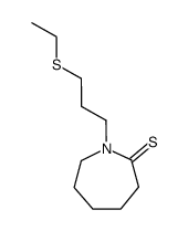 2H-Azepine-2-thione,1-[3-(ethylthio)propyl]hexahydro- Structure