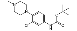 [3-chloro-4-(4-methyl-piperazin-1-yl)-phenyl]-carbamic acid tert-butyl ester Structure