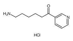 1-Hexanone, 6-amino-1-(3-pyridinyl)-, hydrochloride Structure