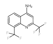 2,8-bis(trifluoromethyl)quinolin-4-amine结构式
