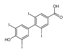 4-(4-hydroxy-3,5-diiodophenyl)-3,5-diiodobenzoic acid结构式